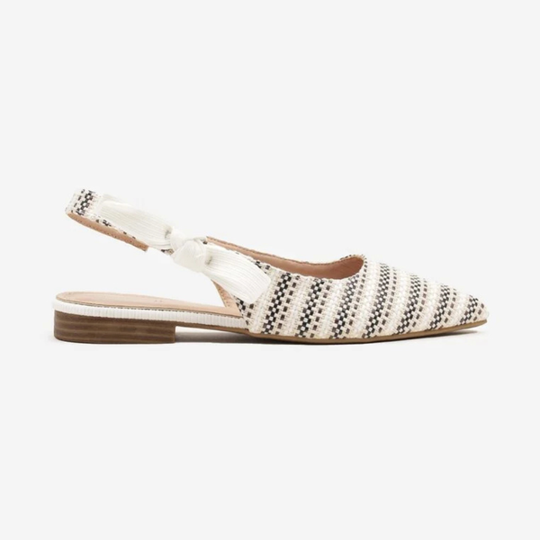 Ballerines slingback à bout pointu