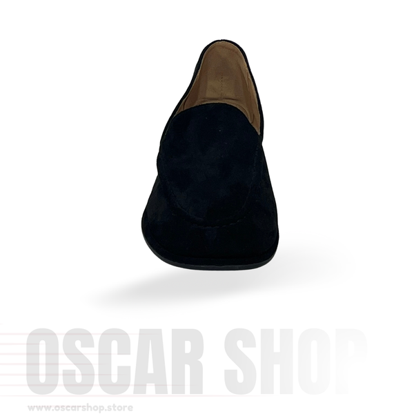 Mocassin femme à bout arrondi finition velours