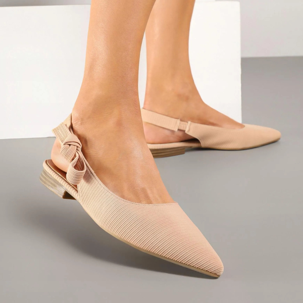 Ballerines slingback à bout pointu