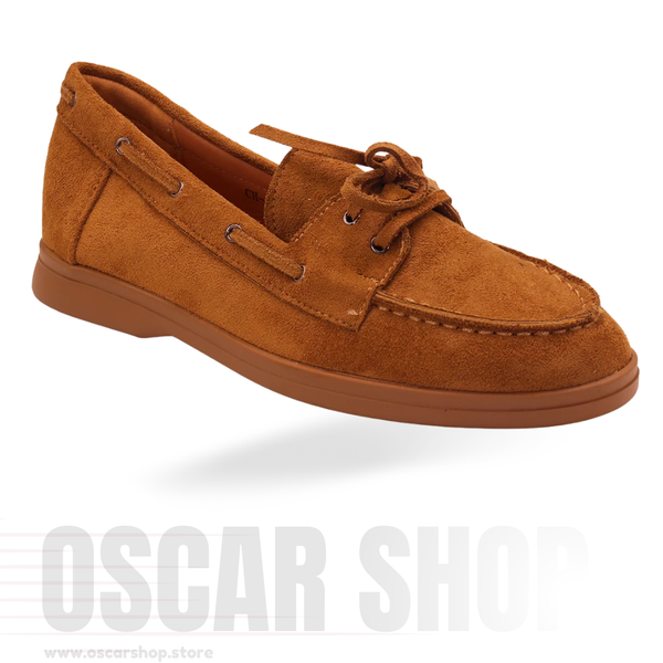 Mocassin bateau en suède souple