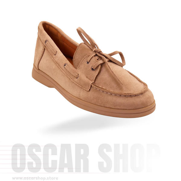 Mocassin bateau en suède souple