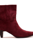 Bottine a talon suédée