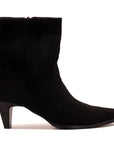 Bottine a talon suédée