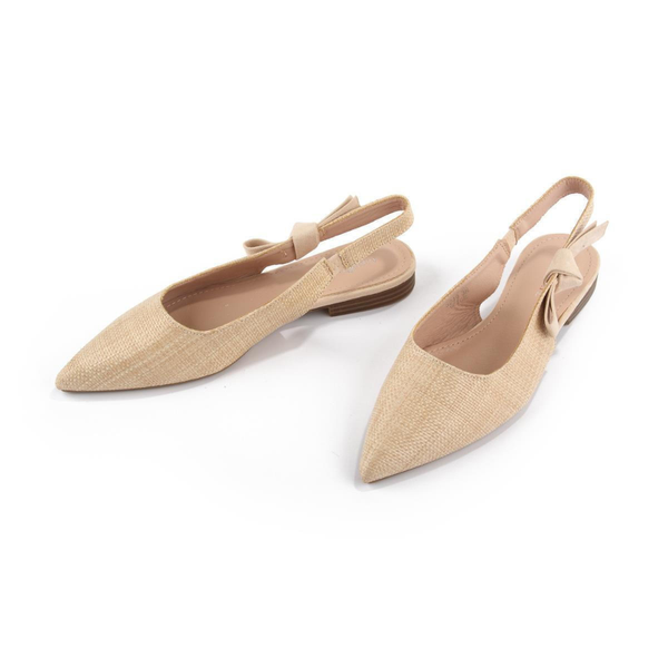 Ballerines slingback à bout pointu