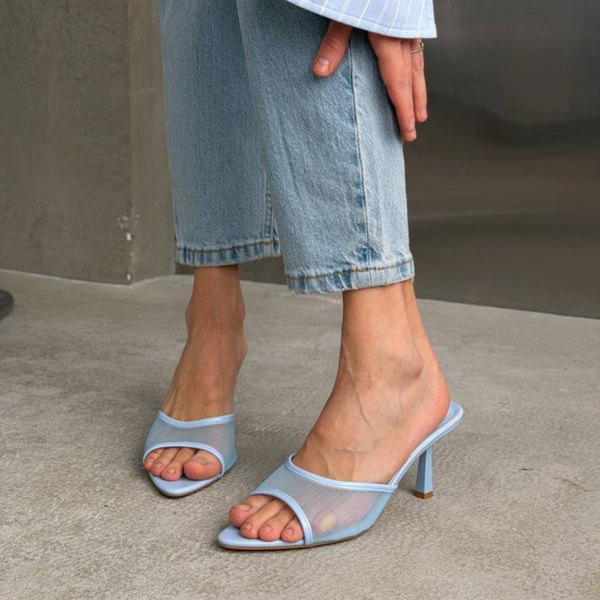 Mules Transparents Élégantes