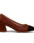 Escarpins à talon carée à bout carré