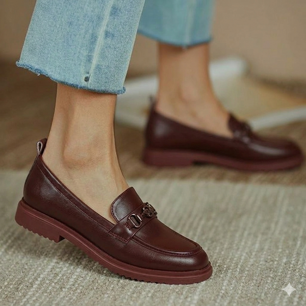 Mocassin classique à chaîne décorative