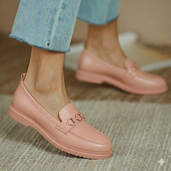 Mocassin classique à chaîne décorative