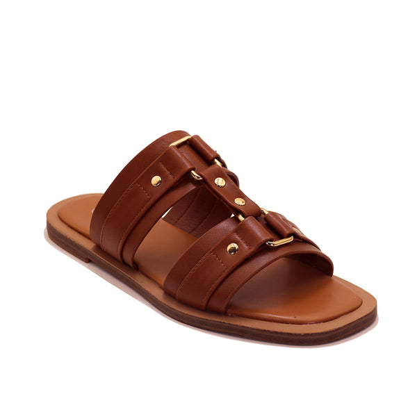 Mules Plates Ornées