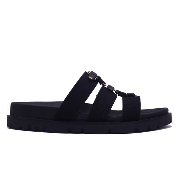 Sandale plateforme structurée