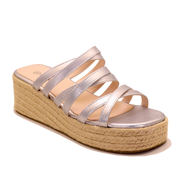 Mule Compensée Espadrille