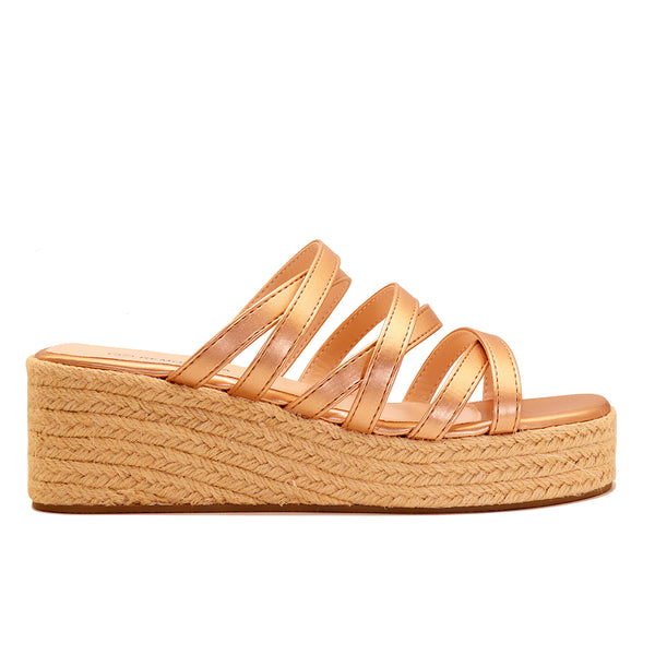 Mule Compensée Espadrille