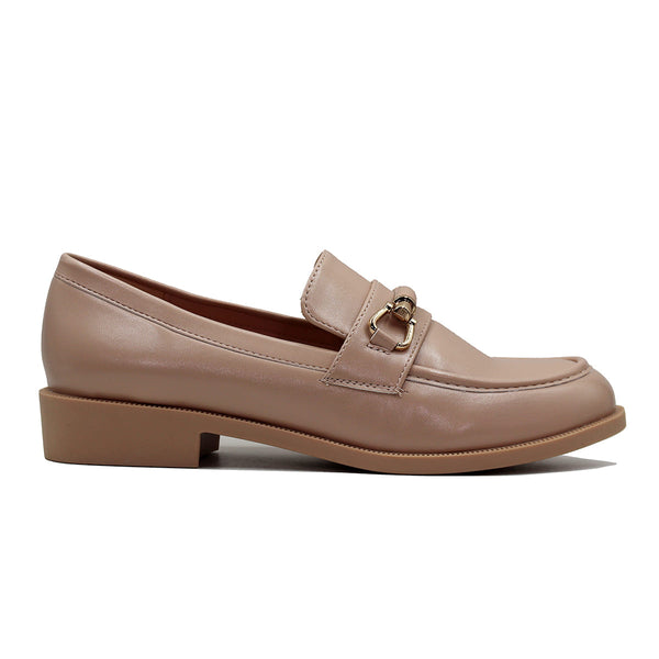 Mocassins en simili avec boucle discrète