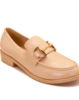 Mocassin femme classique avec boucle dorée