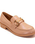 Mocassin femme classique avec boucle dorée