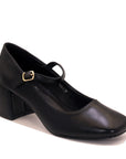Escarpin à bride et talon bloc