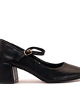 Escarpin à bride et talon bloc