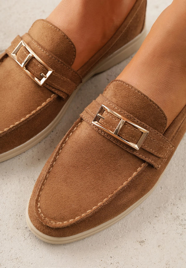 Mocassin Raffiné Doré
