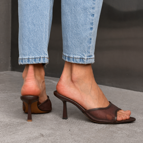 Mules Transparents Élégantes