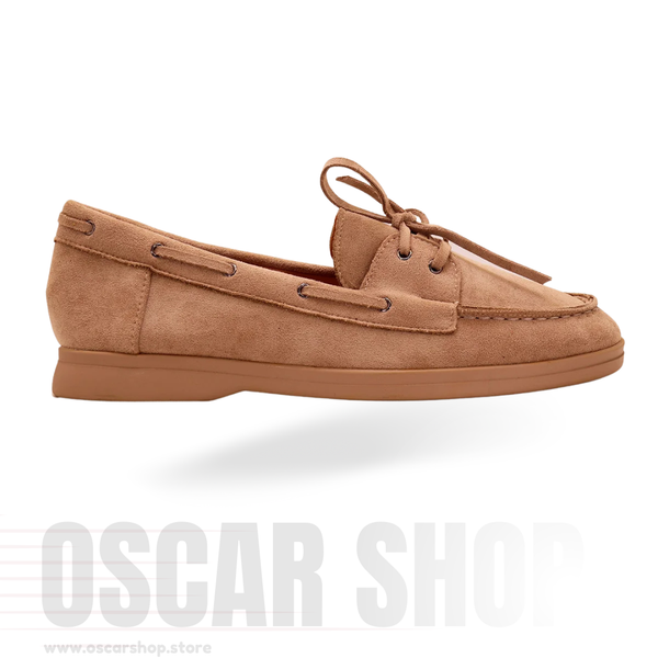 Mocassin bateau en suède souple