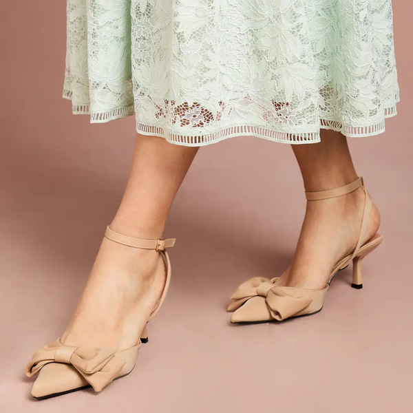 Escarpins slingback à talon fin
