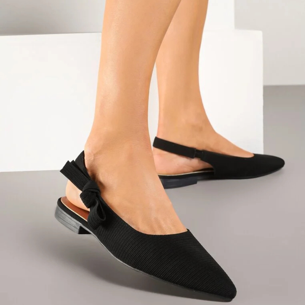 Ballerines slingback à bout pointu