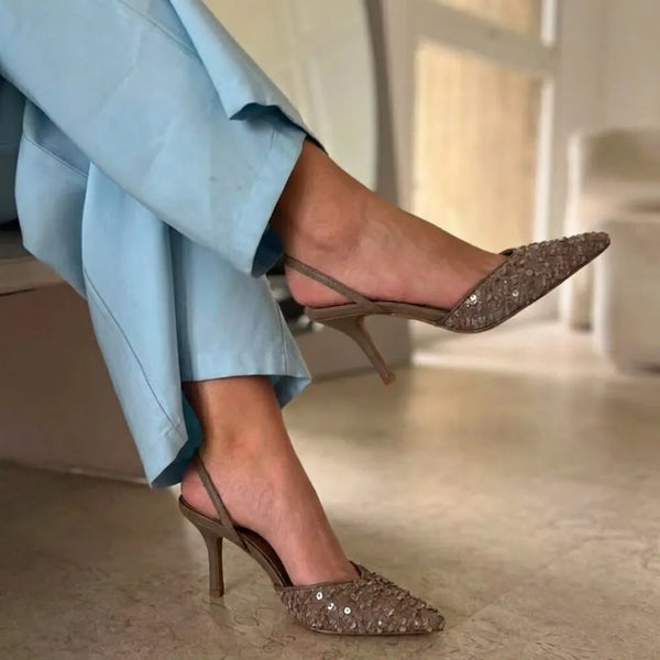 Escarpin  Talon Fin Finition Texturée