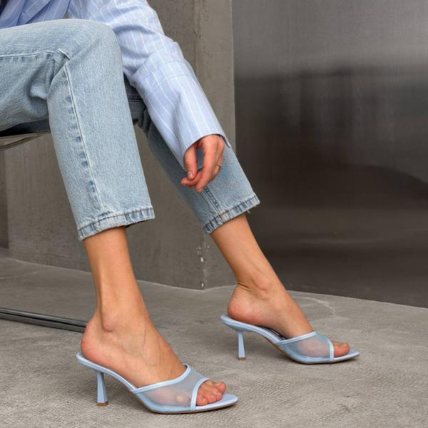 Mules Transparents Élégantes