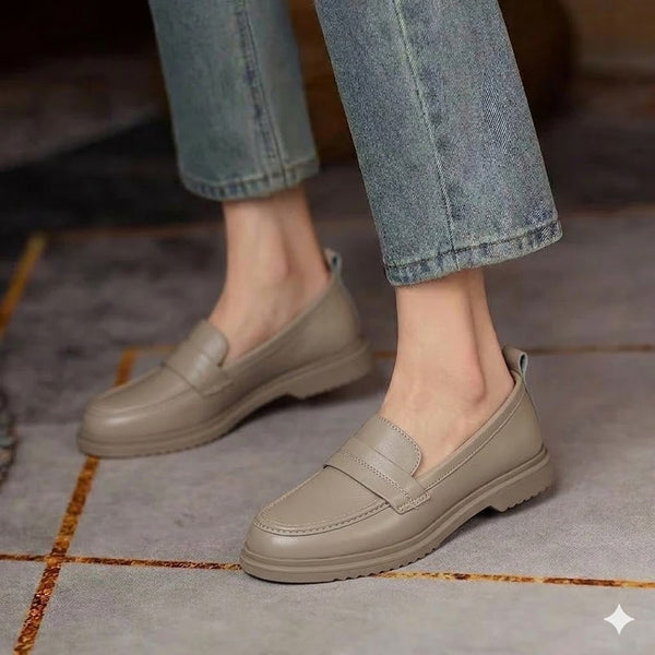 Mocassin femme à bride