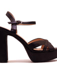 Sandale plateforme à talon bloc