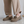 Mocassin compensé à semelle crantée