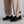 Mocassin compensé à semelle crantée