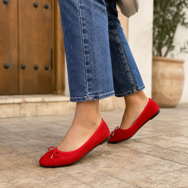 Ballerines Rouge Élégance