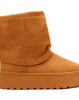 Bottines fourrées à plateforme façon UGG