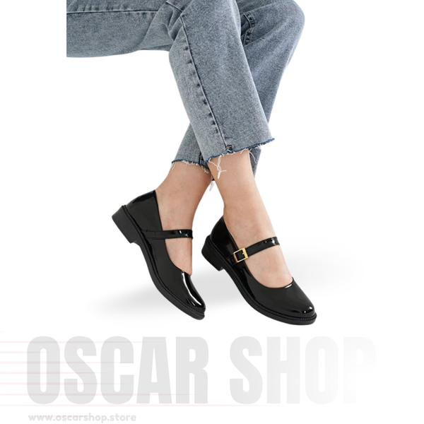 Ballerine vernie à bride – Élégance et confort quotidien