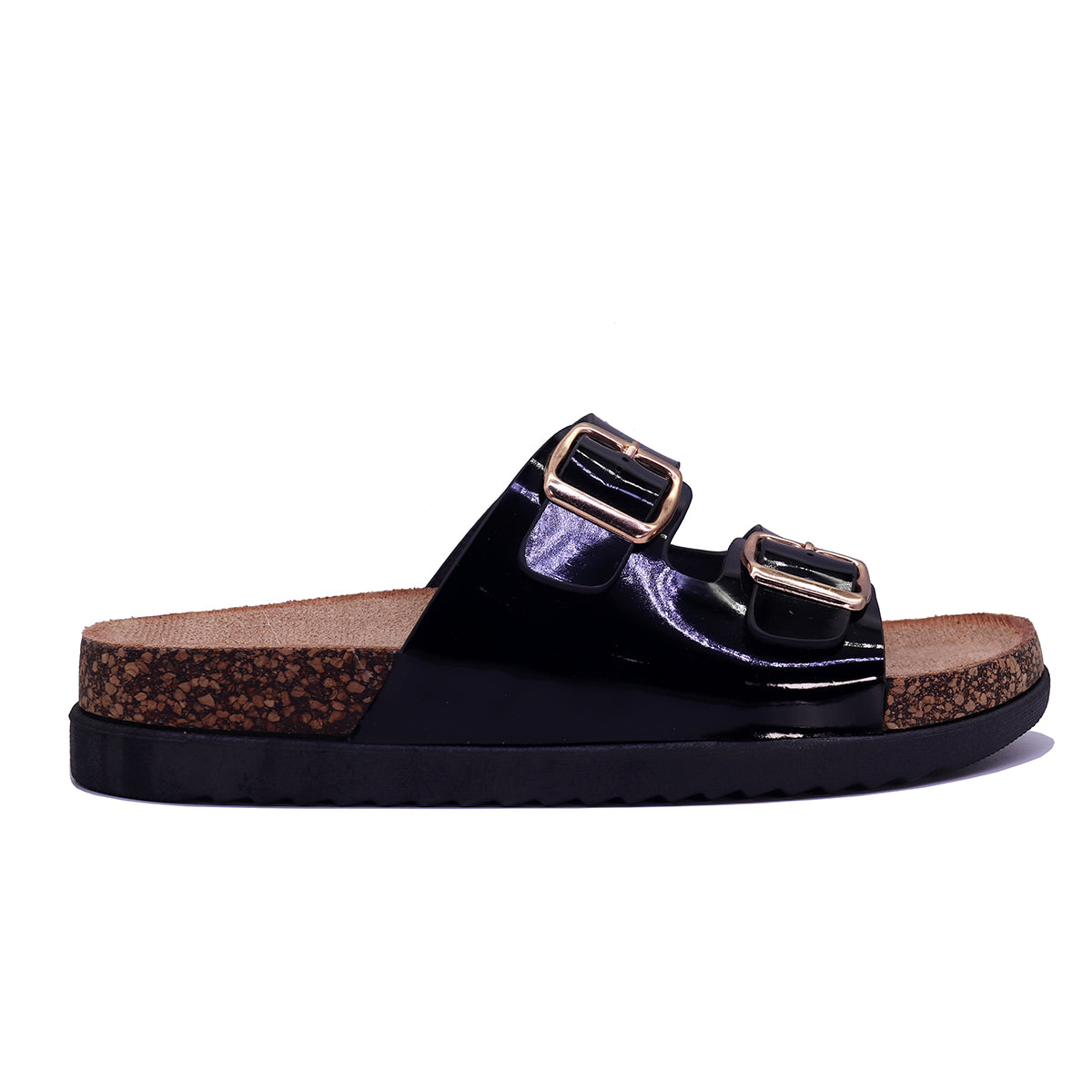 Mule à semelle ergonomique et brides à boucles