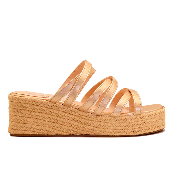 Mule Compensée Espadrille