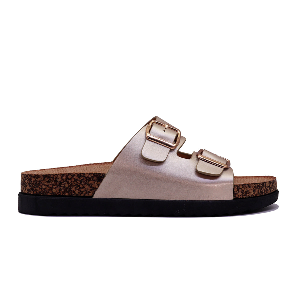 Mule à semelle ergonomique et brides à boucles