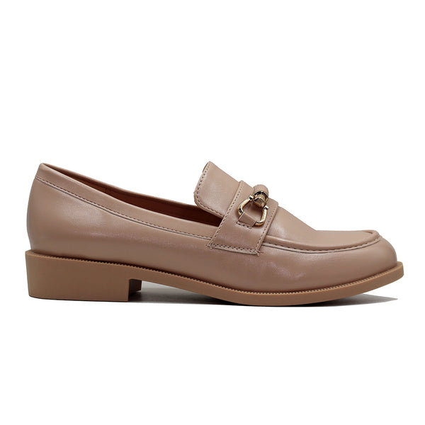 Mocassins en simili avec boucle discrète