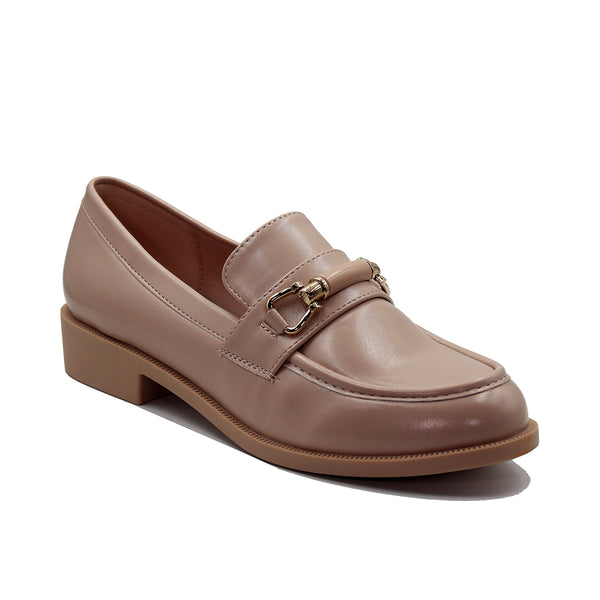 Mocassins en simili avec boucle discrète