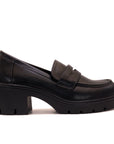Mocassin plateforme à talon bloc