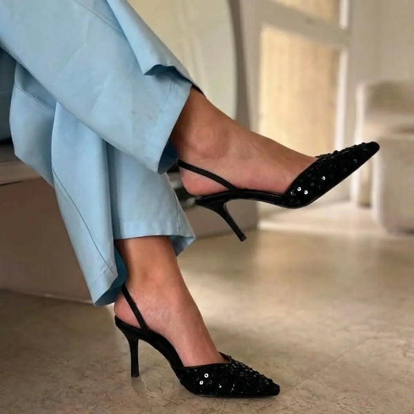 Escarpin  Talon Fin Finition Texturée
