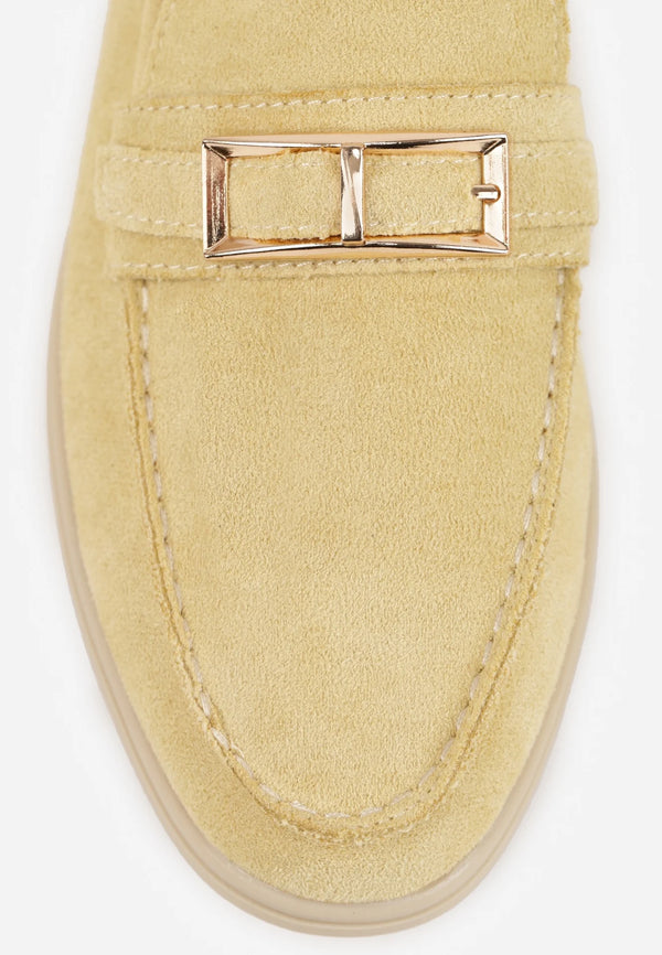 Mocassin Raffiné Doré