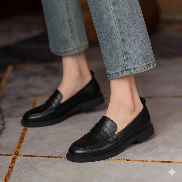 Mocassin femme à bride