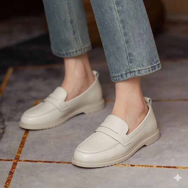 Mocassin femme à bride